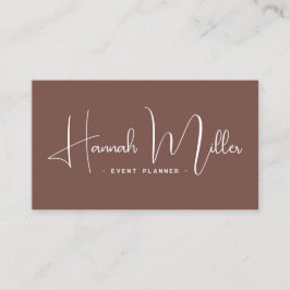 Terracotta | Modernes Elegantes Minimalistisch Visitenkarte