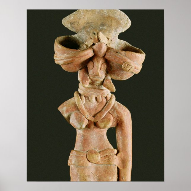 Terracotta Mother Goddess, Mohenjodaro, 2300-1750 Poster (Vorne)