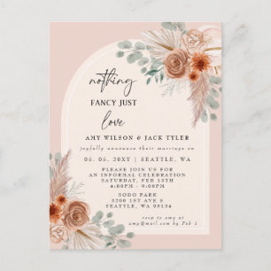 Terracotta Nichts Extravagant nur Liebe Ankündigun Postkarte