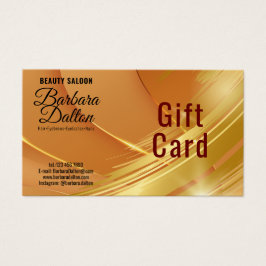 Terracotta Ocher Beige Gold Geschenkgutscheine