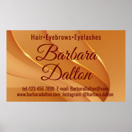 Terracotta Ocher Beige Gold Poster