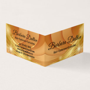 Terracotta Ocher Beige Gold Visitenkarten