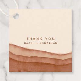 Terracotta Ombre Boho Geschenkanhänger