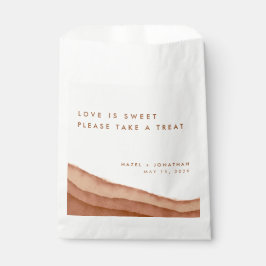 Terracotta Ombre | Minimalistische Boho Gastgesche Geschenktütchen