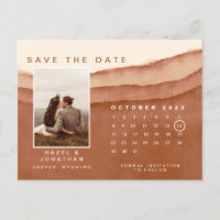 Terracotta Ombre | Save the Date UAWG Calendar Pos