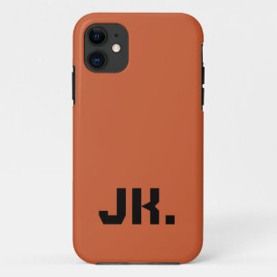 Terracotta Orange Solid Color Minimal Case-Mate iPhone Hülle