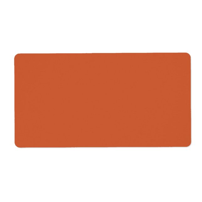 Terracotta Orange Solid Color Warm & Earthy Design (Vorne)