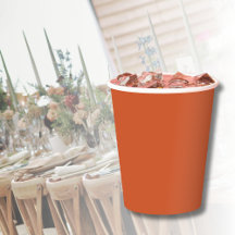 Terracotta Orange Solid Color Warm & Earthy Design