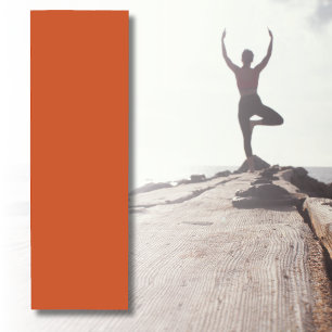 Terracotta Orange Solid Color Warm & Earthy Design Yogamatte