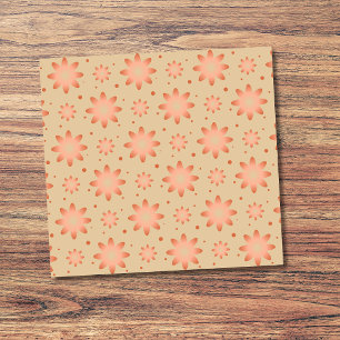 Terracotta-Orange und Sand-Beige delikate Tageszei Post-it Klebezettel