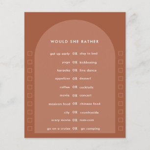 Terracotta pampas gras Modernes Brautparty