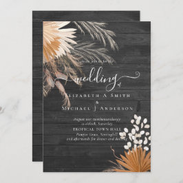 Terracotta Pampas Tropische Hochzeit