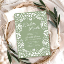 Terracotta Papel Picado Mexican Green Baby Dusche