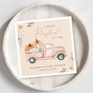 Terracotta Pumpkin Truck Kinderdusche Serviette