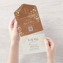 Terracotta QR Code Wedding
