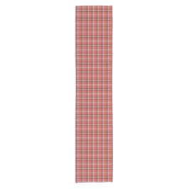 Terracotta Red Plaid Retro Color Table Runner Kurzer Tischläufer
