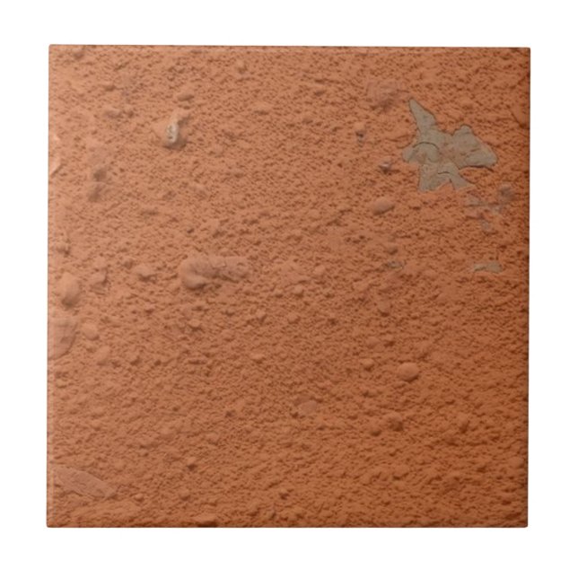 Terracotta red simple rustic  fliese (Vorderseite)