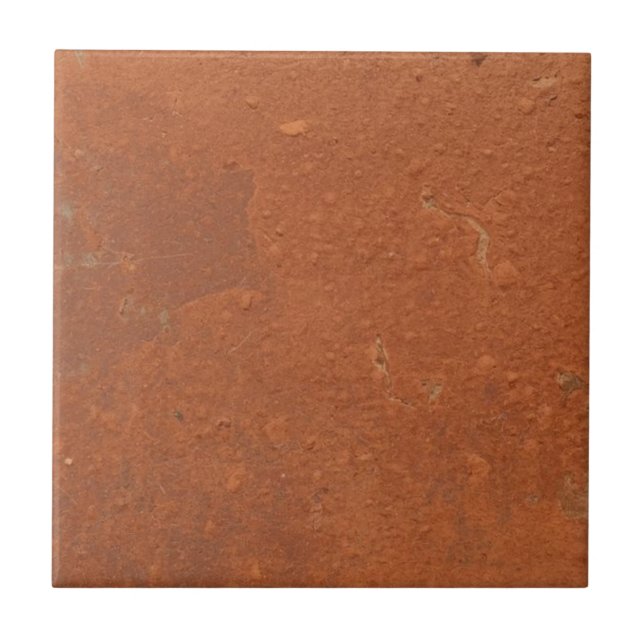 Terracotta red simple rustic  fliese (Vorderseite)