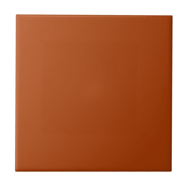 Terracotta Red Solid Color | #ac3d06 Fliese (Vorderseite)