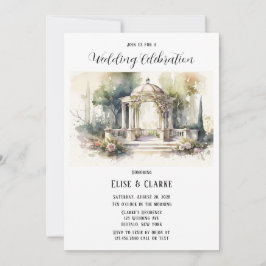 Terracotta Rosa Botanische Blumenzwiese Einladung