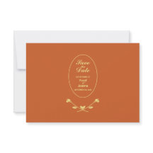 Terracotta Rose Wedding Response RSVP Card