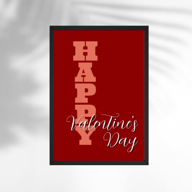 Terracotta Rote Velvet Happy Valentines Day Poster (Von Creator hochgeladen)