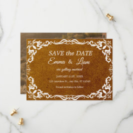 Terracotta Rustic Papel Picado – Save the Date