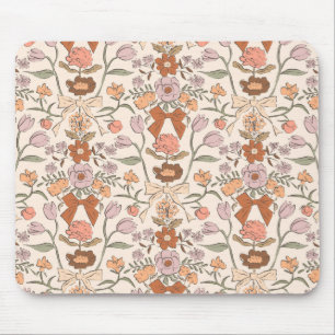 Terracotta Rustikale Bogen und Blüten Mousepad