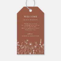 Terracotta Rustikale Herbsthochzeit Wildblume