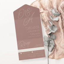 Terracotta | Script Watermark Monogram Wedding