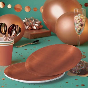 Terracotta Shimmer Ombre Pappteller