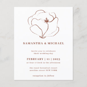 Terracotta Special Vielen Dank Name Datum Budget Flyer