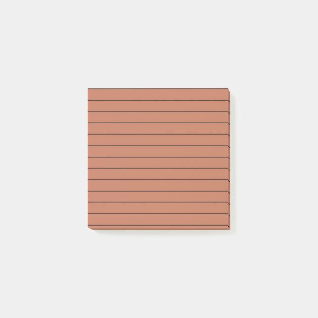 Terracotta Stylish Stationery Post-it Klebezettel (Vorderseite)