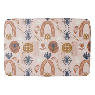 Terracotta Sunrise: Boho Harmony, Blush Pink Badematte