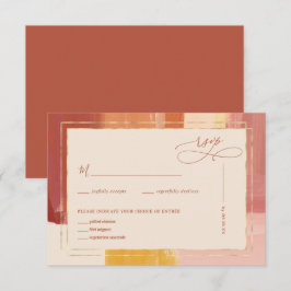 Terracotta Sunrise | HochzeitsrSVP RSVP Karte
