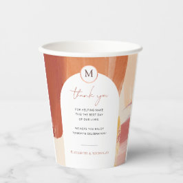 Terracotta Sunrise | Monografische Hochzeit Pappbecher