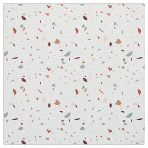 Terracotta Terrazzo mit Sienna & Mint Green Stoff