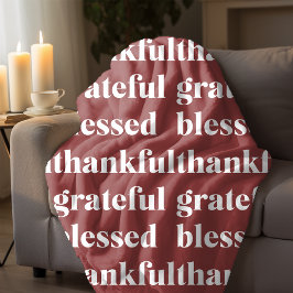 Terracotta Thanksgiving Fleecedecke