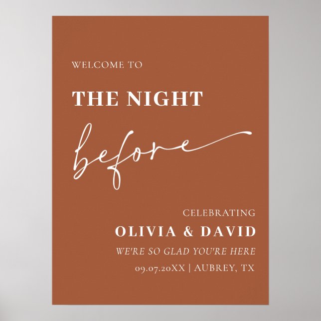 Terracotta - The Night Before Probe Dinner Poster (Vorne)