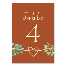 Terracotta-Tischnummer Tischnummer