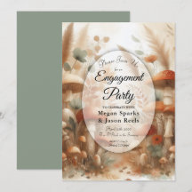 Terracotta Toadstool Woodland Magic Engagement 