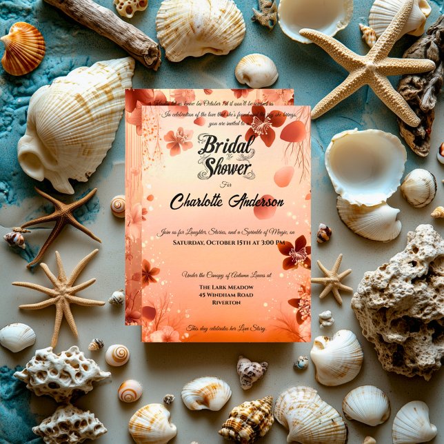 Terracotta und Blush Macrame Boho Brautparty Einladung (Von Creator hochgeladen)