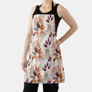 Terracotta- und Burgundy-Herbstlaube   Boho Autumn Schürze