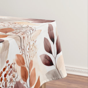 Terracotta- und Burgundy-Herbstlaube Boho Autumn Tischdecke