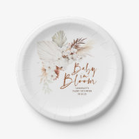 Terracotta und White Blume Boho Kinderdusche