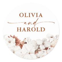 Terracotta und White Blume Boho Wedding