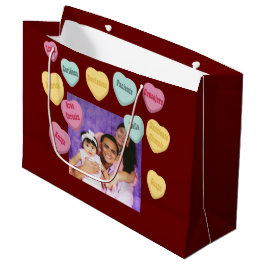 Terracotta und White Liebe Words Mütter Tag Latina Große Geschenktüte