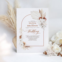 Terracotta und White Orchid Blume Boho Wedding