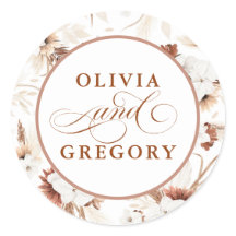 Terracotta und White Orchid Blume Boho Wedding