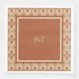 Terracotta Vintag Boho Wedding Serviette